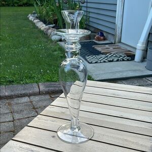 KRONSO Poland Blown Glass Candleholder